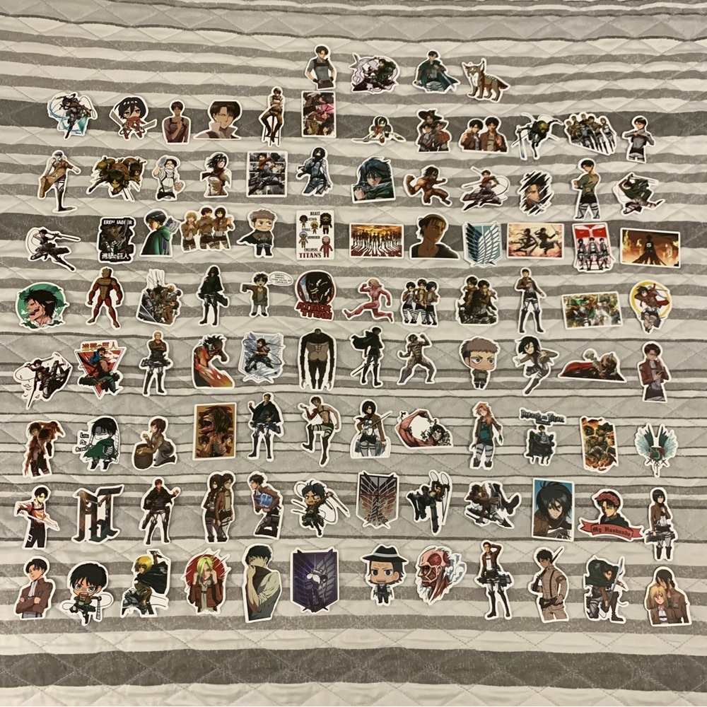 Attack on Titan Random Stickers Lot of 100